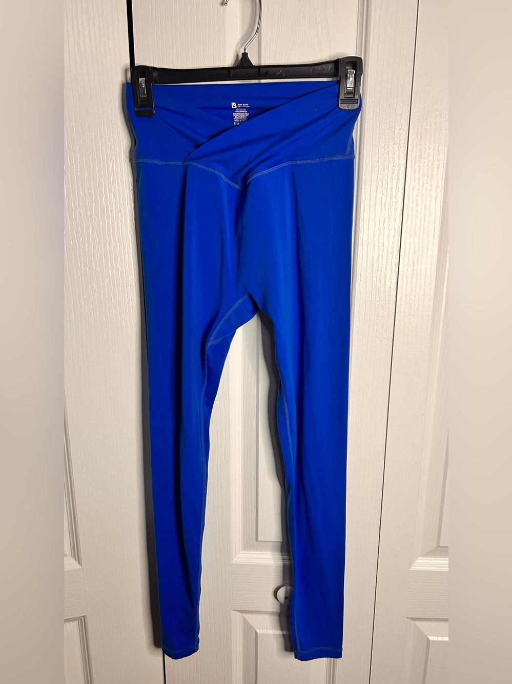 Buffbunny Collection Medium Leggings High Waist Blue Athleisure Workout Solid